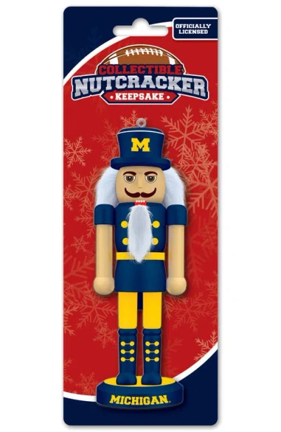 Masterpieces Michigan Wolverines Keepsake Nutcracker In Multi