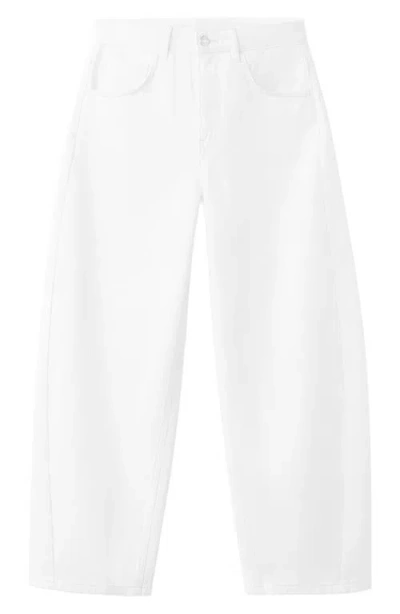 Mango Bimba Barrel Jeans In White