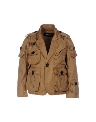 Dsquared2 Jacket In Camel