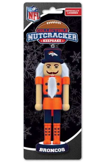 Masterpieces Denver Broncos Keepsake Nutcracker In Multi