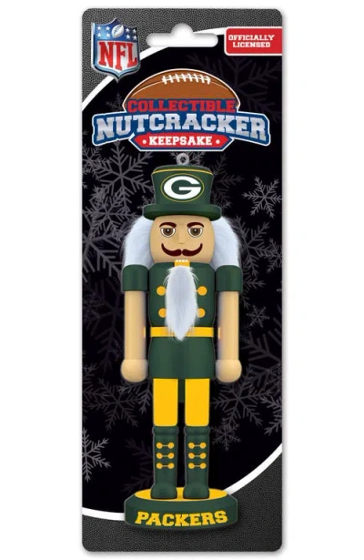 Masterpieces Green Bay Packers Keepsake Nutcracker In Multi