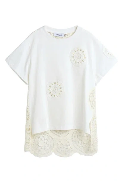 Desigual Open Stitch T-shirt In Multi