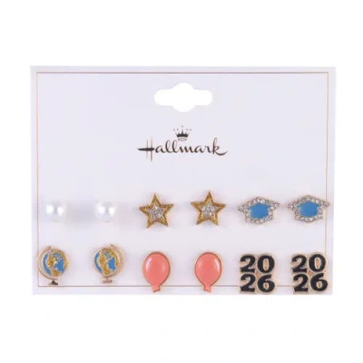 Hallmark 2026 Graduation 6 Pack Stud Earring Set In Multi