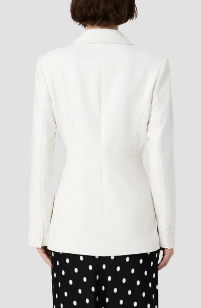 French Connection Azra Cinched One-button Blazer In White