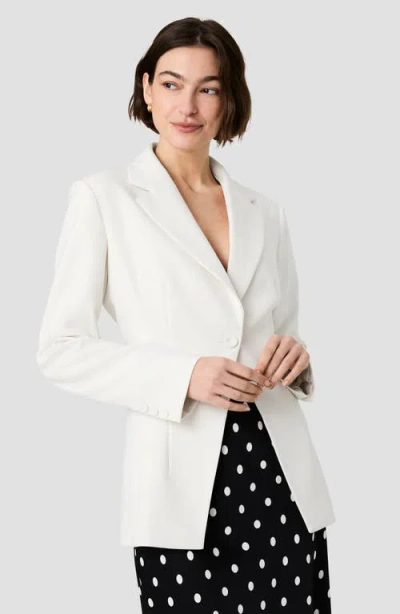 French Connection Azra Cinched One-button Blazer In White