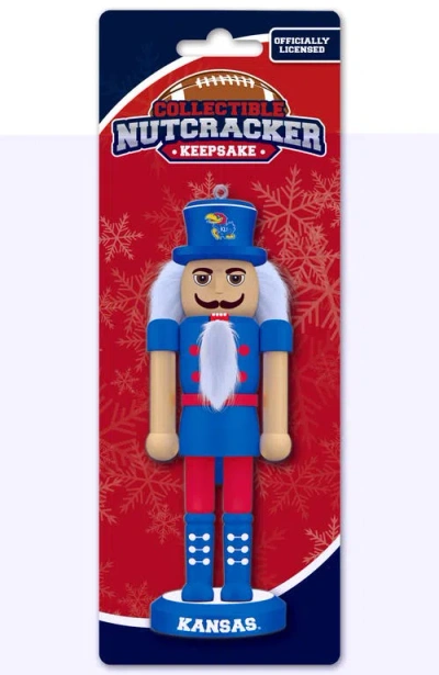 Masterpieces Kansas Jayhawks Keepsake Nutcracker In Multi