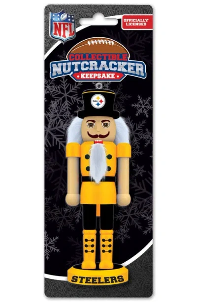 Masterpieces Pittsburgh Steelers Keepsake Nutcracker In Multi