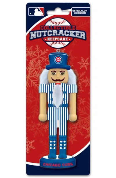 Masterpieces Chicago Cubs Keepsake Nutcracker In Multi