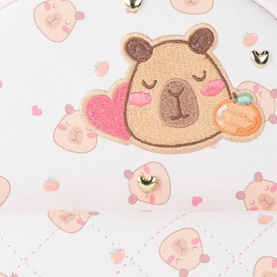 Under One Sky Orange Capybara Mini Backpack Set In Neutral