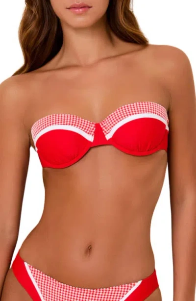 Solid & Striped The Liora Underwire Bikini Top In Red