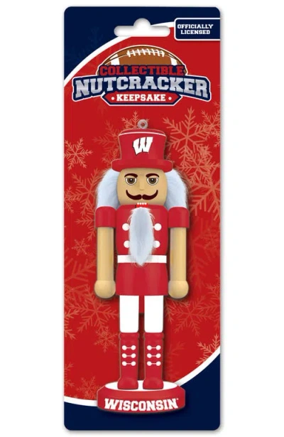 Masterpieces Wisconsin Badgers Keepsake Nutcracker In Multi