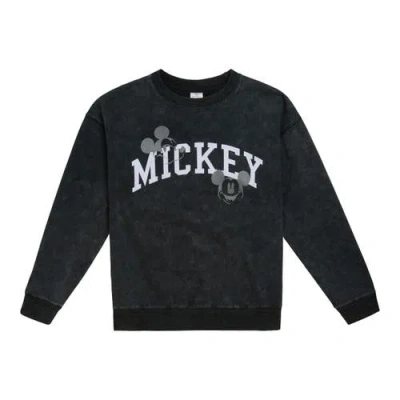 Disney Mickey Mouse Pullover Sweatshirt In Black