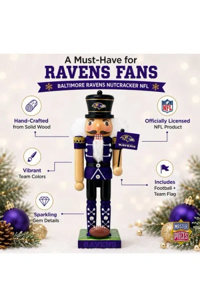 Masterpieces Baltimore Ravens Collectible Nutcracker In Multi