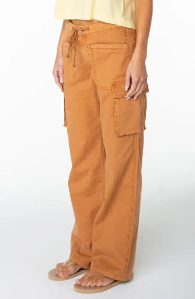 Roxy A La Cargo Drawstring Pants In Multi