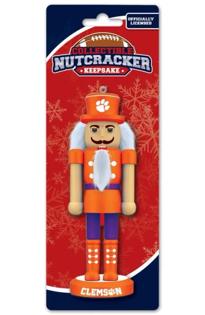 Masterpieces Clemson Tigers Keepsake Nutcracker In Multi