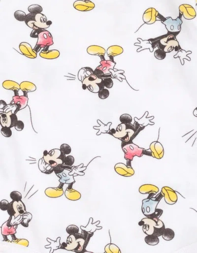 Disney Mickey Mouse 3-pack Long Sleeve Bodysuits In Multi