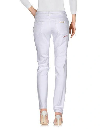 Shop Just Cavalli Denim Pants In White