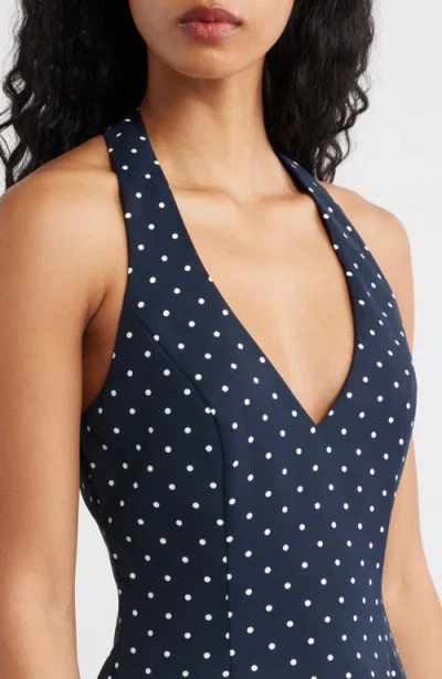 Odd Muse Polka Dot Halter Minidress In Multi