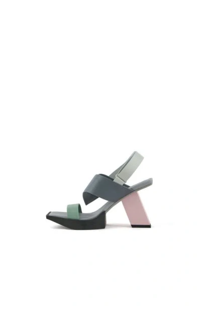 United Nude Construct Hi Sandals In Multi