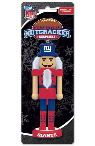 Masterpieces New York Giants Keepsake Nutcracker In Multi
