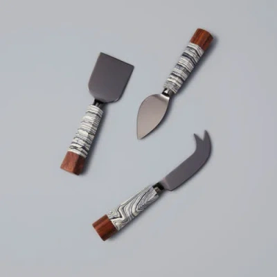 Be Home Zebra Cheese Knives In Multi