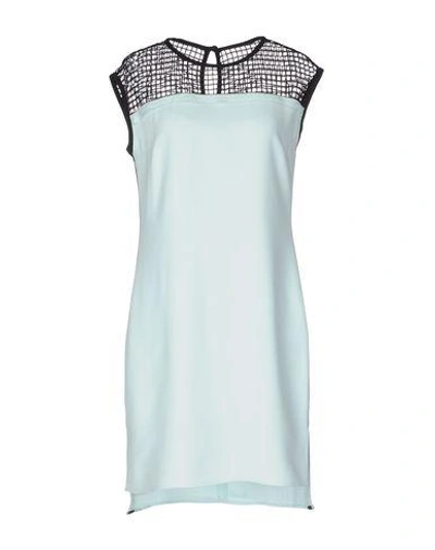 Shop Karl Lagerfeld Short Dress In Light Green