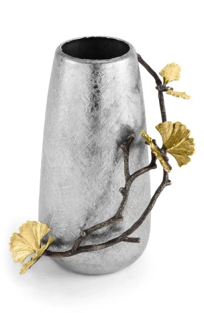 Michael Aram Butterfly Ginkgo Small Vase In Silver