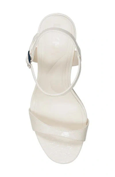 Dkny Cherish Ankle Strap Platform Sandal In Neutral