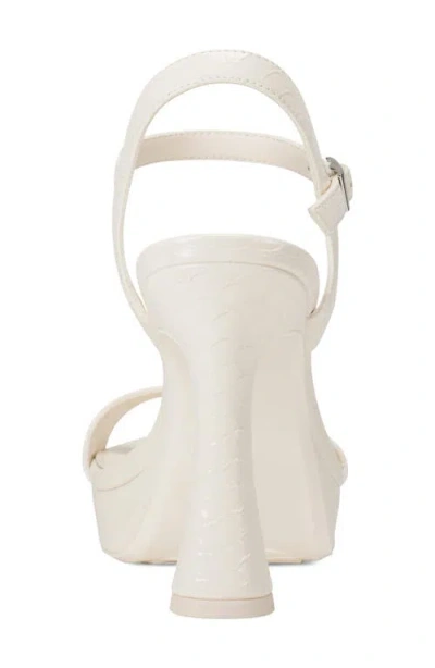 Dkny Cherish Ankle Strap Platform Sandal In Neutral