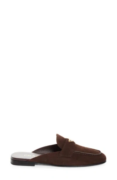 Prada Logo Loafer Mule In Multi