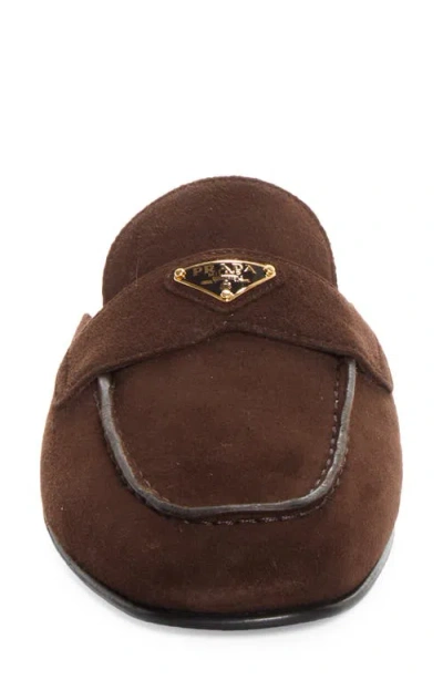 Prada Logo Loafer Mule In Multi