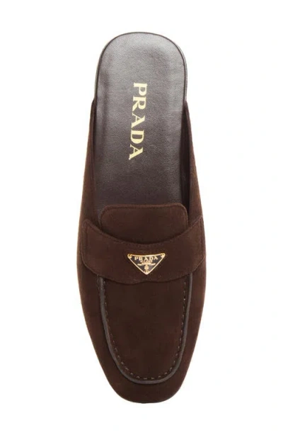 Prada Logo Loafer Mule In Multi