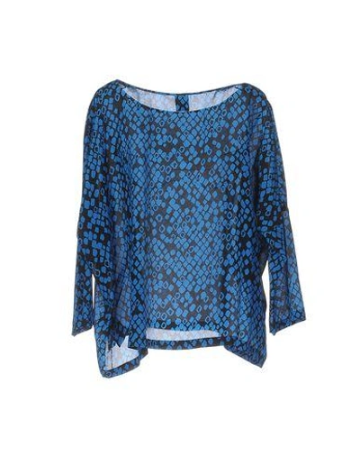 Shop M Missoni Blouse In Blue