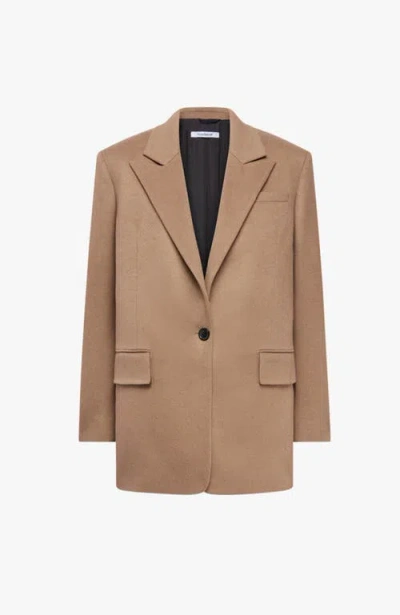 Another Tomorrow Tailored Cashmere Jacket In Multi