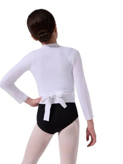 Capezio Wrap Sweater In White