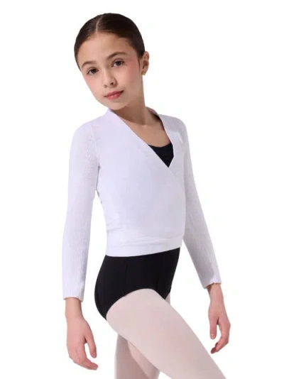 Capezio Wrap Sweater In White
