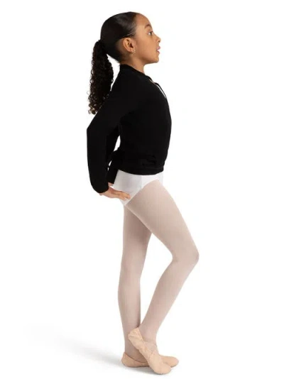 Capezio Wrap Sweater In Black