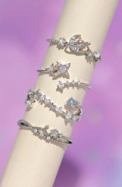 Girls Crew Interstellar Adjustable Ring In Silver