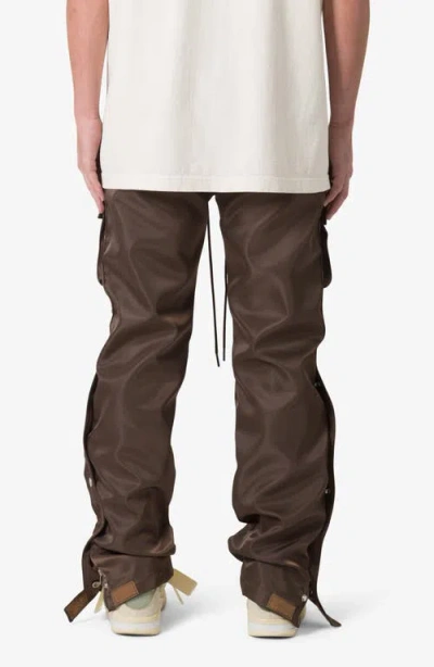 Mnml Snap Front Cargo Pants In Brown