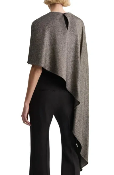 Mango Asymmetric Lurex Cape In Multi
