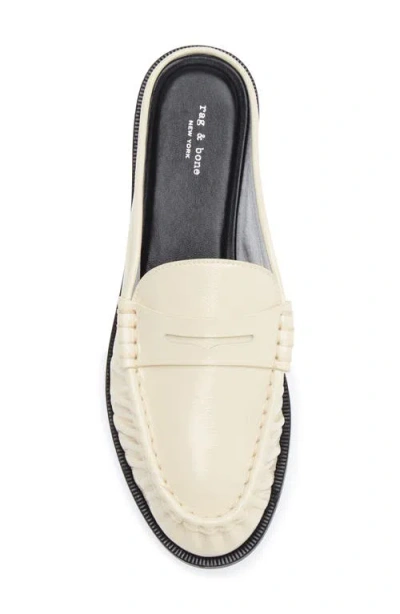Rag & Bone Lexi Flat Mule In White
