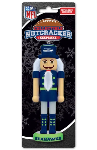 Masterpieces Seattle Seahawks Keepsake Nutcracker In Multi