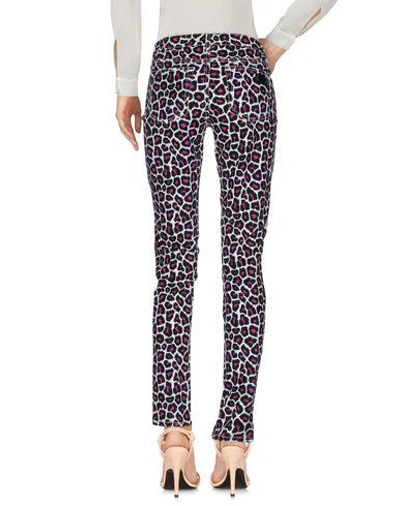 Shop Michael Michael Kors Casual Pants In Purple