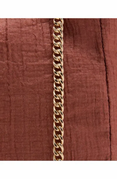 Mango Heidi Knotted Top Handle Bag In Orange