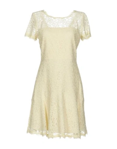 Diane Von Furstenberg Short Dress In Ivory