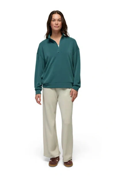 Prana Shea Soft Relaxed Half Zip Pullover In Multi
