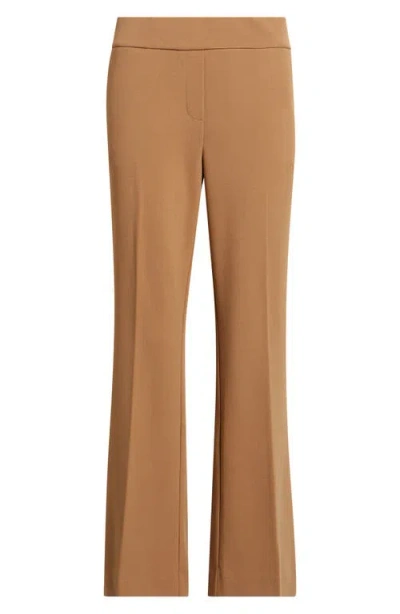 Ak Anne Klein Pull-on Ankle Pants In Brown
