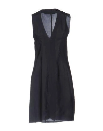 Shop Jil Sander Short Dresses In Dark Blue