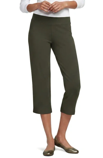 Lands' End Starfish Mid Rise Pull On Crop Pants In Multi