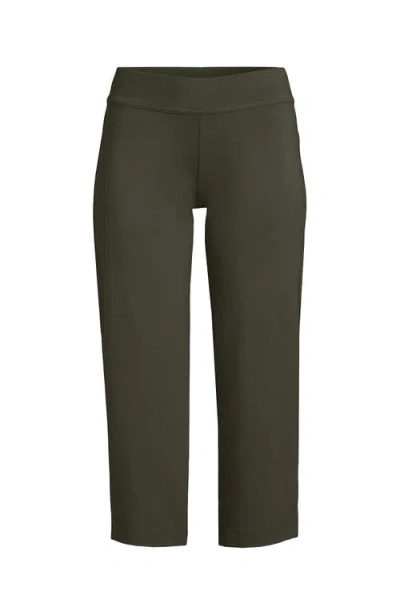 Lands' End Starfish Mid Rise Pull On Crop Pants In Multi